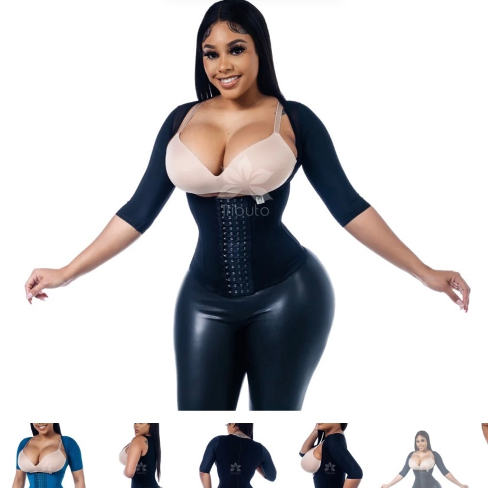 Fajas Tributo vest with built in bra and sleeves